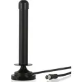 Wicked Chili DVBT2 HD / DVBT digitale Fernseh / Radio Antenne für TV / PC - passive Zimmerantenne mit Magnetfuß und hoher Empfangsleistung (Verst... - Schwarz