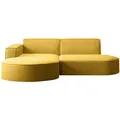 Kaiser Möbel Ecksofa, Gelb, Textil, 4-Sitzer, L-Form, 236x165 cm, Reach, Wohnzimmer, Sofas & Couches, Wohnlandschaften, Ecksofas