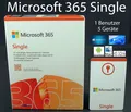 Microsoft Office 365 Single Box 1 Benutzer bis zu 5-Geräte / 1 Jahr PC/Mac DE/ML