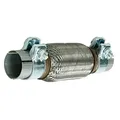 ECD Germany Universal Flexrohr - 50 x 150 mm - mit 2 Schellen - aus Edelstahl - Interlock - Montage ohne Schweißen - Flexibles Rohr - Flexstück Wellrohr Hosenrohr Auspuff Abgasanlage