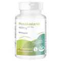 Vitamintrend Rosskastanie 900mg pro Tag, 90 Kapseln, schluckfreundlich, 20% Aescin, hochdosiert, Nahrungsergänzungsmittel vegan ohne Magnesiumstearat, in Deutschland hergestellt