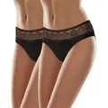 Merry Style Slip Damen Slip MSGAB21-2P (2-St) schwarz L