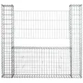 Estexo - Gabionen Mauer Gartenzaun 160x20x150 Cm Gabione Steinkorb Rank-gitter Draht