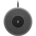 Logitech MEETUP Zusatzmikrofon, Breitband-Audio mit Rauschunterdrückung, Bluetooth, Stummschaltung, LED-Anzeigen, Kompatibel mit MeetUp Videokonfe... - Schwarz