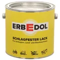 Erbedol Schlagfester Lack | Kunstharzlack  RAL 3002 |  KARMINROT | 2,5l Dose