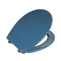 WENKO WC-Sitz mit Absenkautomatik Samos blau, 1 St.