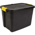 STRATA Heavy Duty Aufbewahrungsbox 60L robuste Lagerbox aus Kunststoff + Deckel