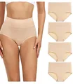 Damen Unterhosen Baumwolle Slips Damen Hoher Taille Atmungsaktive Taillenslip...