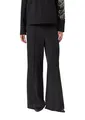 Comma Wideleg Travel-Hose mit Biesen und elastischem Bund hinten