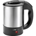 Clatronic WKR 3624 Wasserkocher Edelstahl, Schwarz Fassungsvermögen: 0.5 l