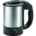 CLATRONIC WKR 3624 Reise-Wasserkocher 0.5L edelstahl Edelstahlgehäuse, inkl. 2 Tassen, Beutel und Edelstahllöffel