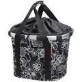 Klickfix City-Tasche Bikebasket 35x28x26cm Fleur Schwarz Reisenthel Kordelversch