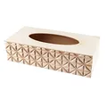 Ideen mit Herz Kosmetiktuch-Box | Taschentuchspender aus Holz | Natur | für DIY | Basteln | 26cm x 12,3cm x 7cm