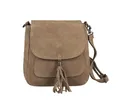 ITALYSHOP24 Schultertasche Made in Italy Damen Leder Tasche CrossOver, als Schultertasche, CrossBody, Umhängetasche tragbar