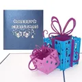 3D Weihnachtskarte "Geschenke - Merry Christmas" Christmas Greeting Card