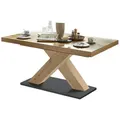 58aufmkessel Esstisch, Alteiche, Holzwerkstoff, Rechteckig, 90x76x160 cm, Esszimmer, Tische, Esstische