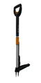 Fiskars Teleskop-Unkrautstecher, Länge 1-1,19m, Rostfreie Stahl-Arme/Kunststoffg