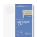 Schlafgut Light Molton Matratzenschoner 160x200 aus 100% atmungsaktiver Baumwolle, Matratzenauflage mit Eckgummis