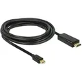 DeLOCK 83700 Videokabel-Adapter 3 m HDMI Mini DisplayPort Schwarz