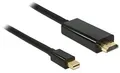 Delock 83700 Kabel mini Displayport 1.1a Stecker zu High Speed HDMI A Stecker, 3m