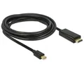 Delock DeLOCK 83700 Videokabel-Adapter 3 m HDMI Mini DisplayPort Schwarz Video-Kabel