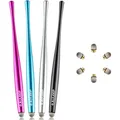 Stylus Touchstift 4er Pack für Handy, Tablet, iPad, Kindle Nanofaser