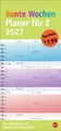 Heye | Bunte Wochen Planer für 2 2027 | Kalender | Deutsch | Spiralbindung