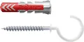 Fischer Dübel-Set DuoPower RH 6 x 30 mm mit Rundhaken - 6 Stück  Dübel