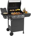 Gasgrill "Columbus 3+1" von El Fuego® inkl. Seitenbrenner, BBQ, AY 562