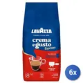 6x Multipack Lavazza Kaffee Kg 1 Bohnen Crema Geschmack