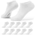 OCCULTO Sneakersocken Herren Sneaker Socken aus Bio-Baumwolle 10er Pack (Modell: Johannes) (10-Paar) weiß 39-42