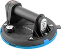 Högert Technik - Akku Saugheber 200mm mit Manometer, Akkusauger Heavy Duty Saugheber, Belastung: 150kg, Saugnapf wird beim Transport von Fensterglas