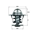 Thermostat, Kühlmittel MAHLE TX 15 87D