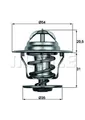 MAHLE TX 15 87D Thermostat,Kühlmittel für Aro,Audi,Ford,Ford Otosan,Multicar,