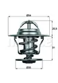 Thermostat Kühlmittel BEHR TX 15 87D für AUDI SKODA VW SEAT T3 T4 GOLF 80 PASSAT