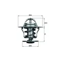 Mahle TX 15 87D Thermostat Kühlmittel für Audi Ford Seat Skoda VW Cupra