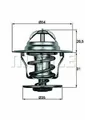 MAHLE Kühlmittelthermostat TX 15 87D für AUDI FORD SEAT SKODA TRABANT VW