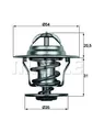 MAHLE Thermostat mit Dichtung (TX 15 87D) für SEAT Cordoba VW Bora Golf IV