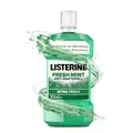 Listerine Fresh Mint antibakterielle Mundspülung für frischen Atem, mit ätherischen Ölen, bekämpft Mundgeruch verursachende Bakterien, mit frischem Minzgeschmack