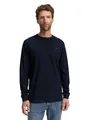 Tom Tailor Herren 1048902 Basic Langarmshirt Aus Baumwolle, 10668 - Sky Captain Blue, 3XL EU