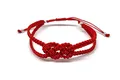 MYSTIC JEWELS - Armband Kabbalah, konzentrischer Knoten, Schutz gegen böse Augen, Glück, Good Luck (Rot)