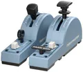 Thrustmaster TCA Quadrant Add-On Airbus Edition Flugsimulator-Brems- und Landeklappen PC Blau