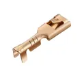 Flachsteckverbinder 2,8 mm, nicht isoliert, 100 Stück, Messing, Kabeltechnik,...