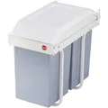 Hailo Multi-Box Duo L 3659-001 Mülltrenn-System 28 l Stahlblech (B x H x T) 262 x 505 x 448 mm Grau, Weiß 1 St.