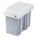 Hailo eingebaute Abfallbehälter Multi-Box Duo Größe L 2x14 L Crèm
