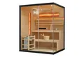 Artsauna Sauna Vantaa 150, BxTxH: 150 x 140 x 190 cm, 5 mm, 2 große Salzsteine, Ambientebeleuchtung, inkl. Ofen und Saunasteine