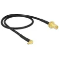 DeLOCK - Antennenkabel - RP-SMA - MMCX (S) - 32cm - (RG-174) - Schwarz - Verbindungsstück im 90°-Winkel (88936)