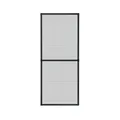 Fliegengitter Insektenschutz Fenster Alu Rahmen nach auf Maß ohne Bohren Bausatz,Farbe:anthrazit (RAL7016),Größe (Breite x Höhe):130 x 240 cm