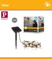 Paulmann LED Solar Lichterkette Soala 3000K mit Dämmerung Sensor 3,9m Ip44