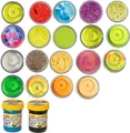 Berkley Powerbait Natural Glitter Trout Dough - 50g Forellenteig, Farbe/Aroma:Sunshine Yellow Glitter / Liver